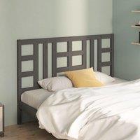 Berkfield Home Bed Headboard Grey 166x4x100 cm Solid Wood Pine | Size: 166 x 4 x 100 cm