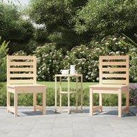 Berkfield Home Garden Chairs 2 pcs 40.5x48x91.5 cm Solid Wood Pine in Brown