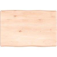 Table Top 60x40x(2-6) cm Untreated Solid Wood Live Edge