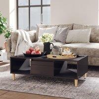 Coffee Table High Gloss Grey 103.5x60x35 cm Engineered Wood