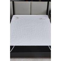 Ezysleep Premium Fleece Top Dual Control Heated Electric Blanket in White | Size: Super King