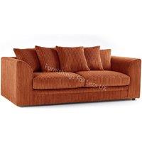 Luxor Jumbo Cord Fabric 3 Seater Sofa