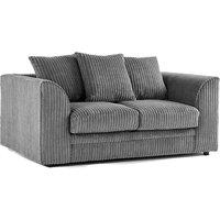 Furnishings For Less UK Luxor Jumbo Cord Fabric 2 Seater Sofa in Grey