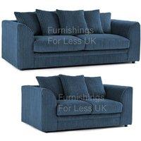 Luxor Jumbo Cord 3 + 2 Fabric Sofa Suite