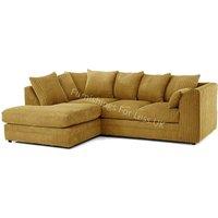 Luxor Jumbo Cord 4 Seater Corner sofa Left Hand Facing