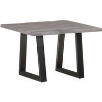 Coffee Table with Live Edges 60x60x40 cm Solid Acacia Wood
