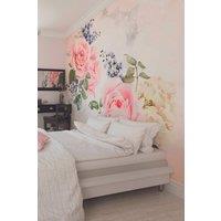 Roses & Sparkles Wall Mural