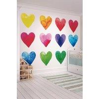Origin Murals Colour My Heart Wall Mural | Size: W300 cm x H240 cm