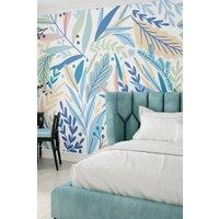 Patterned Leaves Wall Mural