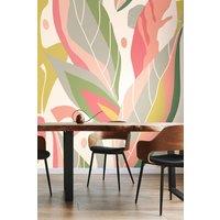 Abstract Leaf Shapes Wall Mural