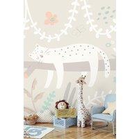 Sleeping Jungle Leopard Wall Mural