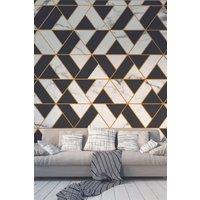 Marbled Textured Geometric Wall Mural