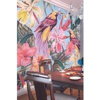 Birds and Flowers Wall Mural