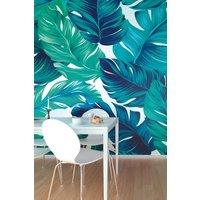 Bold Tropical Leaves Wall Mural