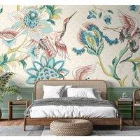 Cranes in Flight Wall Mural