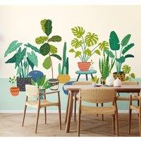 Houseplants Pots Wall Mural