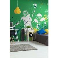 American Footballers Paint Splash Wall Mural