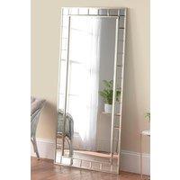 Yearn Mirrors Full Length Champagne Bevelled Mirror 173x81cm in Metallic Silver | Size: 173x81 cm