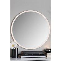 Round wall mirror white 70cm
