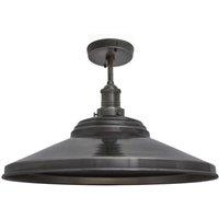 Brooklyn Giant Step Flush Mount, 18 Inch, Pewter, Pewter Holder