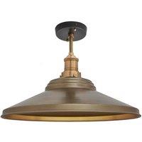 Brooklyn Giant Step Flush Mount, 18 Inch, Brass, Brass Holder
