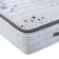 Bedmaster Ametist Crystal 2500 Pocket Sprung Pillow Top Mattress in White | Size: Double