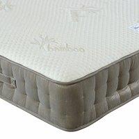 Bedmaster Bamboo Vitality 2000 Pocket Sprung Memory Foam Mattress in Light Brown | Size: Double