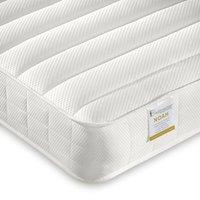 Bedmaster Noah Memory Sprung Low Profile Mattress in White | Size: Small Single
