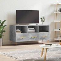 TV Cabinet Concrete Grey 102x36x50 cm Engineered Wood