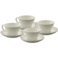 'Ripple' Teacup & Saucer 4 Piece Set