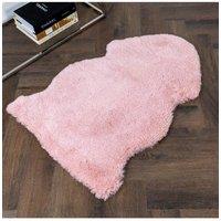 Pink Short Pile Sheepskin Rug