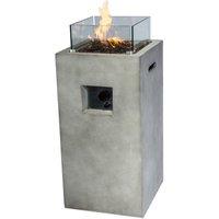 Outdoor Garden Small Square Propane Gas Fire Pit Burner