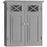 Bathroom Dawson Wall Cabinet With Two Doors Grey