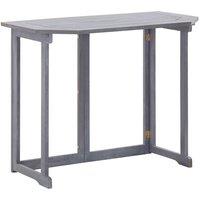 Folding Balcony Table 90x50x74 cm Solid Acacia Wood