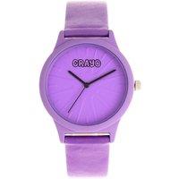 Crayo Splat Unisex Watch in Purple