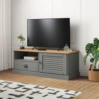 Berkfield Home TV Cabinet VIGO Grey 106x40x40 cm Solid Wood Pine | Size: 106 x 40 x 40 cm