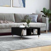 Berkfield Home Coffee Table Black 60x60x30 cm Engineered Wood | Size: 60 x 60 x 30 cm