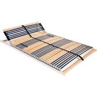 Berkfield Home Slatted Bed Base with 42 Slats 7 Zones 120x200 cm | Size: Small Double