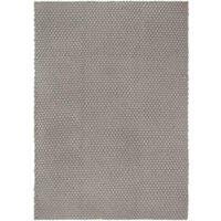 Berkfield Home Rug Rectangular Grey 160x230 cm Cotton | Size: 100 cm diameter