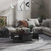 Berkfield Home Coffee Table High Gloss Grey 103.5x60x35 cm Engineered Wood