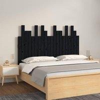 Berkfield Home Wall Headboard Black 127.5x3x80 cm Solid Wood Pine