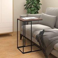 Side Table Black 40x30x59 cm Engineered Wood