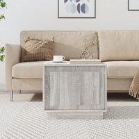 Berkfield Home Coffee Table Grey Sonoma 51x50x44 cm Engineered Wood | Size: 51 x 50 x 44 cm