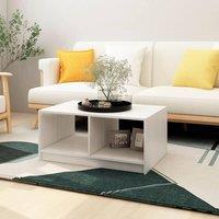 Berkfield Home Coffee Table White 75x50x33.5 cm Solid Pinewood