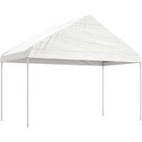 Berkfield Home Gazebo with Roof White 4.08x2.23x3.22 m Polyethylene