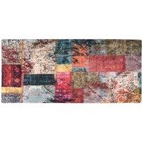Berkfield Home Rug Washable Patchwork 80x300 cm Multicolour Anti Slip | Size: 100 cm diameter