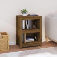 Berkfield Home Book Cabinet Honey Brown 50x35x68 cm Solid Wood Pine | Size: 50 x 35 x 68 cm