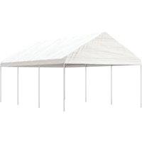 Berkfield Home Gazebo with Roof White 6.69x4.08x3.22 m Polyethylene