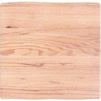 Berkfield Home Table Top Light Brown 60x60x(2-6) cm Treated Solid Wood Live Edge