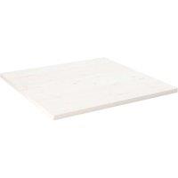 Table Top White 90x90x2.5 cm Solid Wood Pine Square
